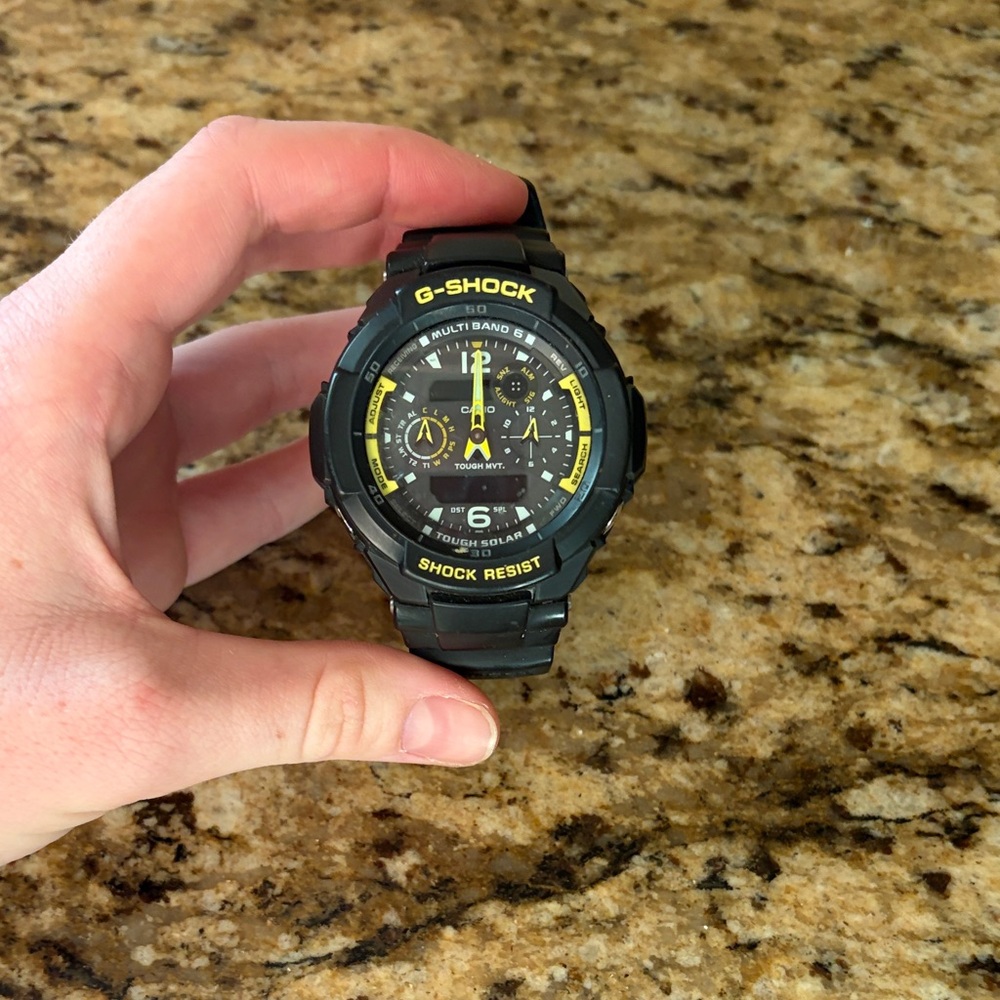 G-Shock Dual-Tone Black and Yellow Watch